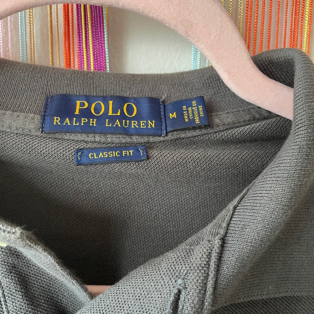 Ralph Lauren Men's Dark Gray Polo Shirt - Picture 2 of 5